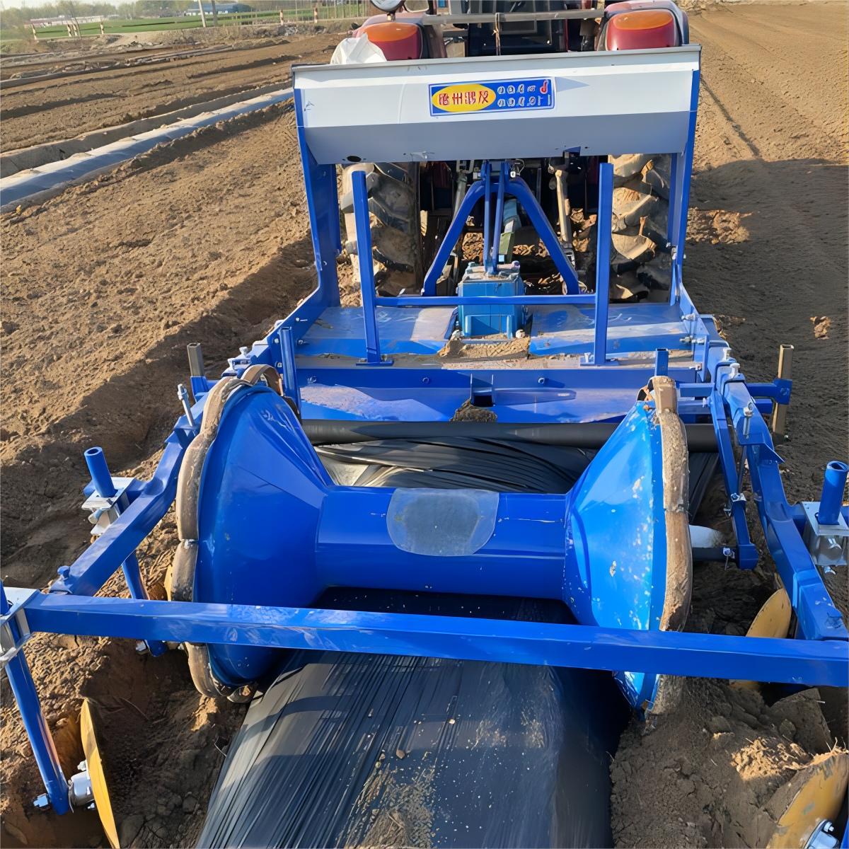 Field — finished ridge with mulch film laid