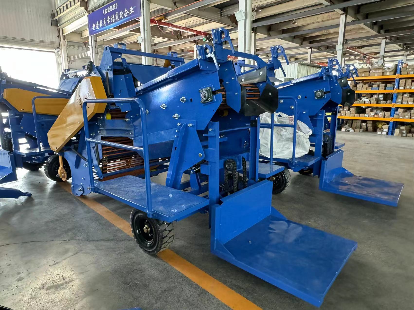 Factory rear-side view — bulk-bag discharge platform