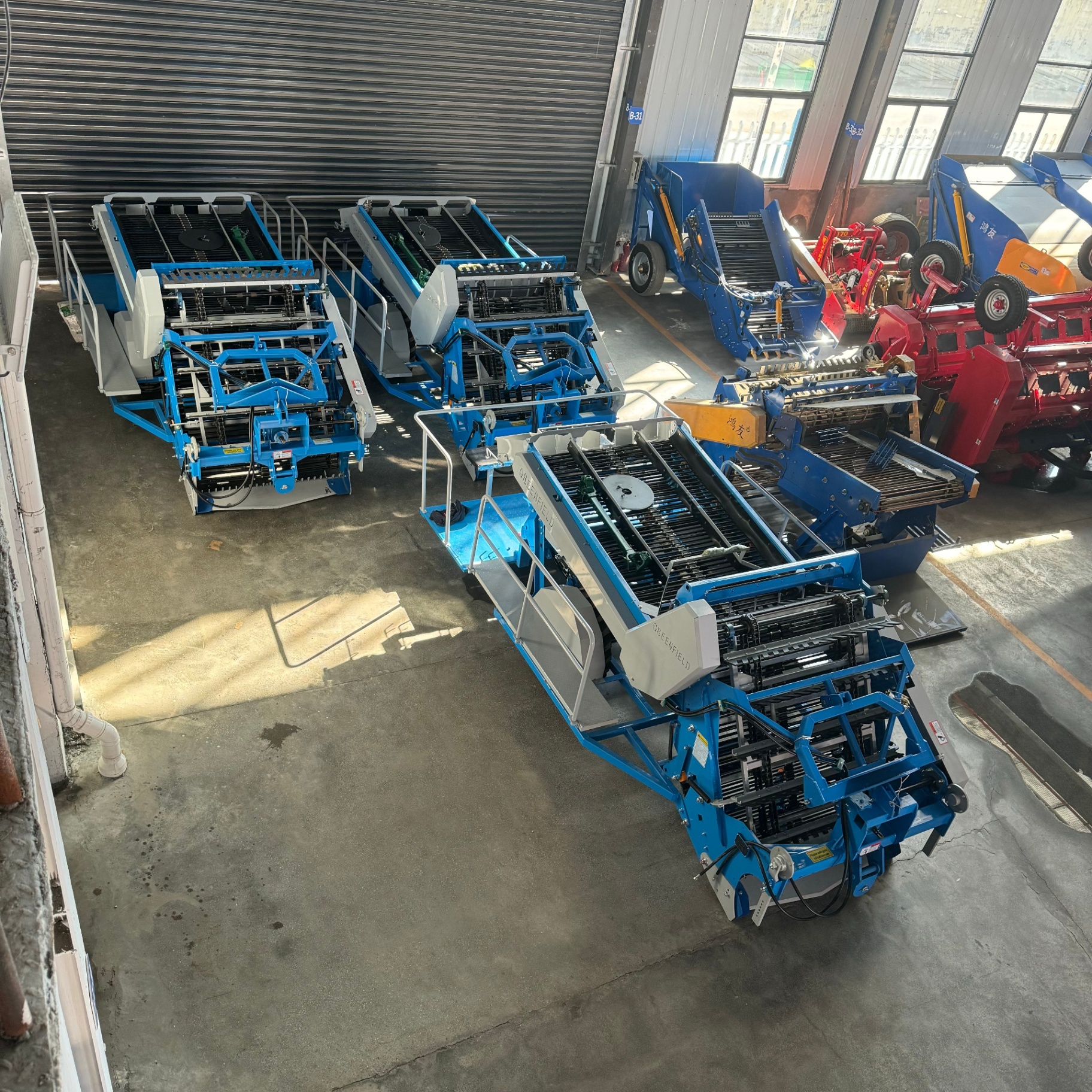 Workshop overhead — production batch of 4UBF-100 units